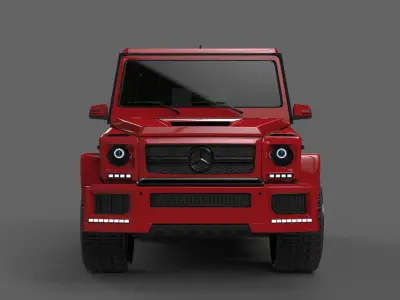 RED CAR Free 3D model