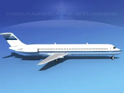 Douglas DC-9-50 Executive 2 3D model