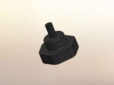 plastic bolt 3D model