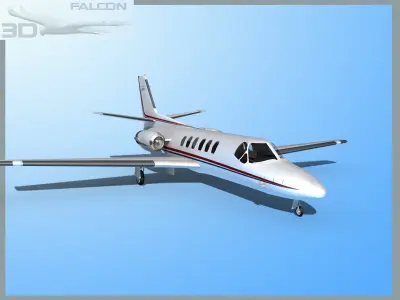 Falcon3D Citation V C560 F12 3D model