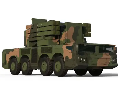 FK-2000 air defence system 3D model