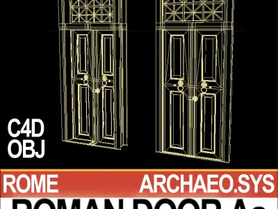 Roman Door Aa 3D model