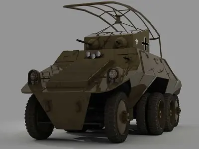 STEYR ADGZ M35- FU- SPAHWAGEN  3D model