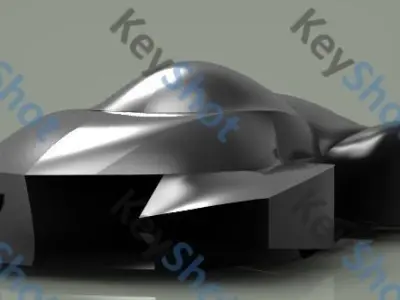 batman futuristic car Free 3D model