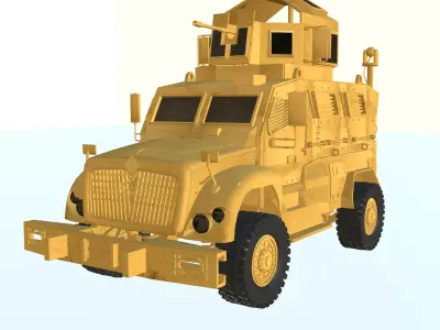 Navistar MaxxPro  Low-poly 3D model