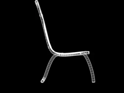 Mesh Patio Chair Free 3D model