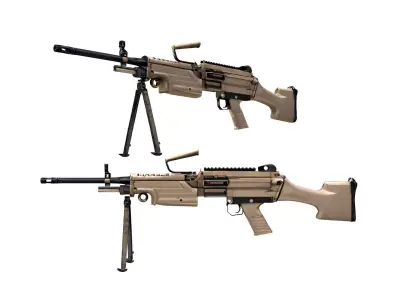 FN M249S weapon 3D model