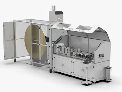 Automatic Aluminum Fin Forming Machine 3D model