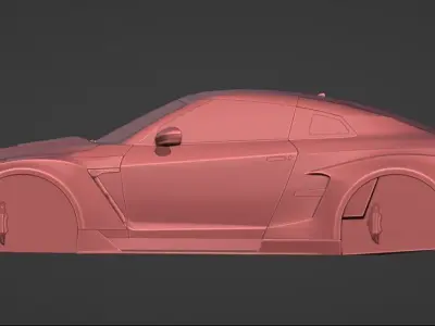 Nissan GTR R35 2017 Robot Craftsman 3D model