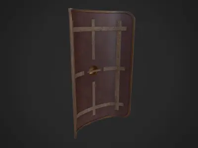 Roman Shield Scutum Low-poly 3D model