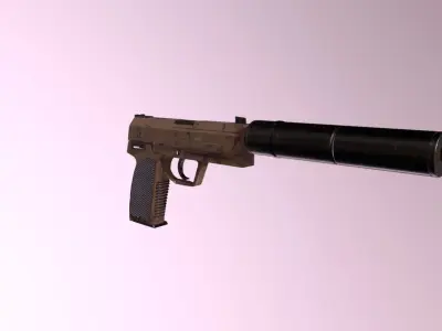 USP-S Sand Low-poly 3D model