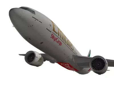 Boeing 777-200F Emirates SkyCargo 3D model