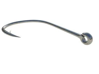 Fish hook 3D model