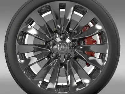 Acura RLX wheel 3D model