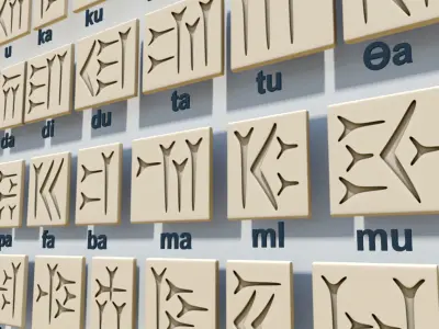 Printable Cuneiform blocks 3D print model