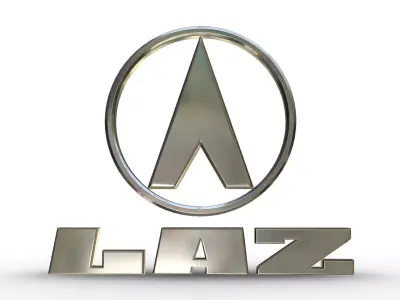 laz logo 3D model