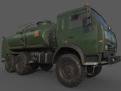 Kamaz ATZ 12 Tanker 3D model
