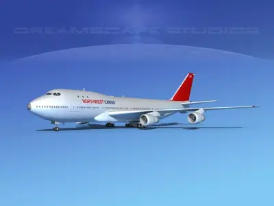  Boeing 747-100 Northwest Cargo 3D model