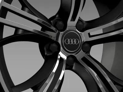 Audi R8 V10 Exclusive rim 3D model