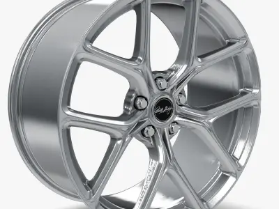 Carroll Shelby Wheel Company CS3 WheelChrome Powder Mustang 3D model