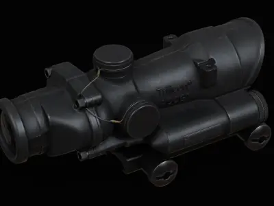 Trijicon ACOG4X32 LED Low-poly 3D model
