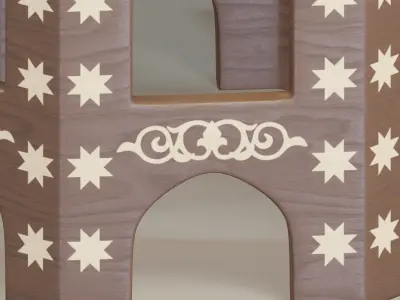 Free Moroccan painted table Free 3D model