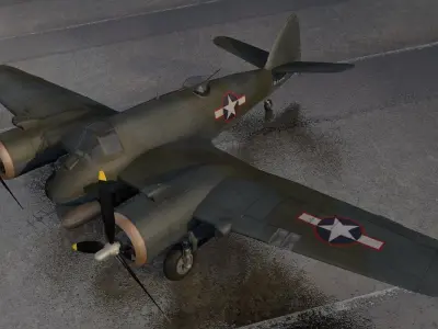 Bristol Beaufighter Mk-10 3D model