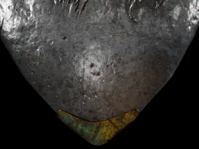 Metal shield free Free low-poly 3D model