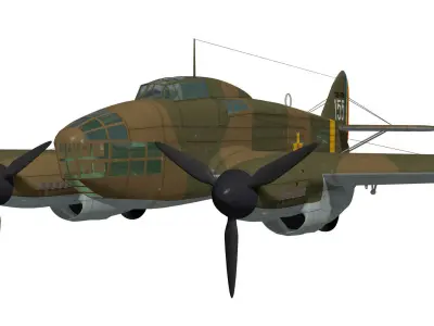 Savoia-Marchetti SM79 JIS Sparviero 3D model