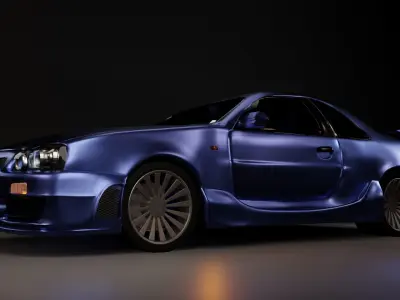 Nissan Skyline GTR-R34 Free 3D model