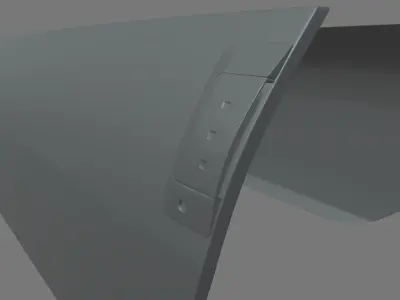 Car Door 02 Low-poly 3D model