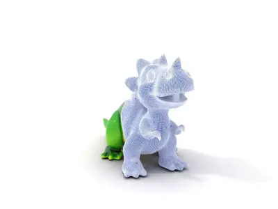 Playful Dinosaur Character model pack Low-poly 3D model