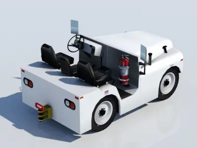 Aircraft TUG Model MT Tow Tractor low poly Low-poly 3D model