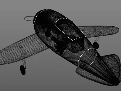 3d FANTASTIC IRON AIRPLANE 3D model