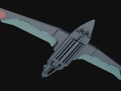 Toy flying machine drone 3D model