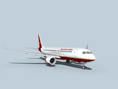 Bombardier CS100 Air Charter America 3D model
