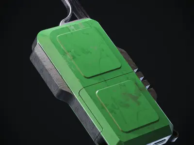 Sci-fi Controller V6 Low-poly 3D model