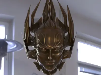 Helmet Mask occult 3D model