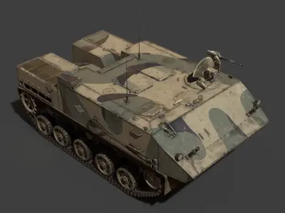 BTR-MDM Rakushka Low-poly 3D model