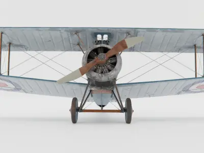 Sopwith Camel Biplane 1917-1920 3D model
