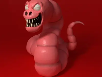 Worm terror 3D model