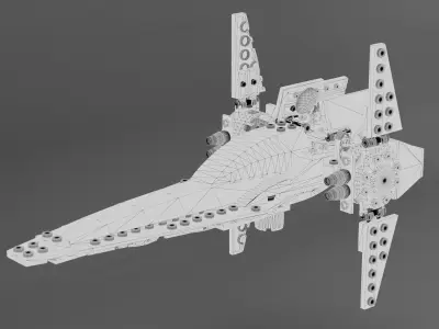Imperial V-wing Starfighter 3D model