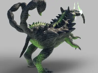 fantasy challenge Low-poly 3D model