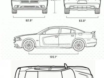 Dodge Charger Free 3D model