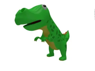 Dino Cartoon Low-poly 3D model