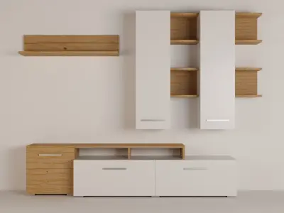 AlphaB2B Astin Tv Unit Free low-poly 3D model