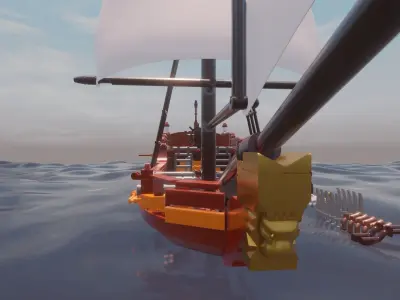 LEGO SPANISH SLOOP - THE LIONESS - Rogue Film Productions 3D model