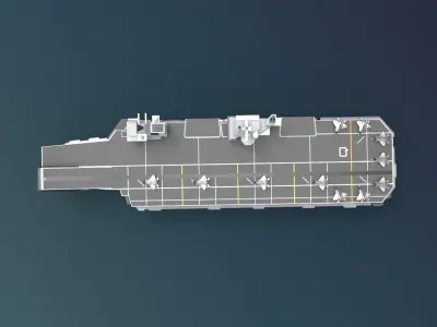 HMS Queen Elizabeth R08 3D model