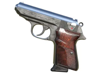 Walther PPK- Game Ready PBR Low-poly 3D model