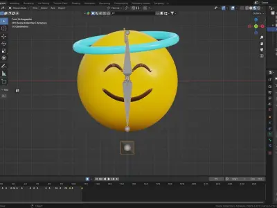 10 Emoticon Yellow Ball Pack Part 3 3D model